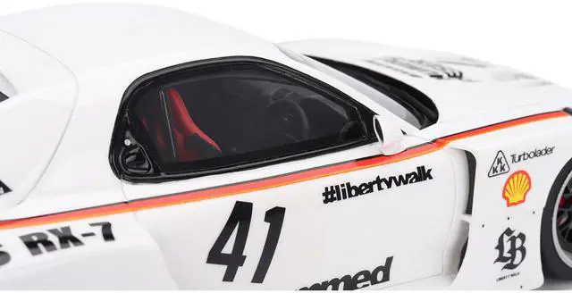 Alt view image 2 of 6 - Mazda RX-7 LB-Super Silhouette #41 "Numero Reserve" White 1/18 Model Car by Top Speed