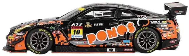 Alt view image 2 of 6 - Nissan GT-R NISMO GT3 #10 Hironobu Yasuda - Riki Okusa "PONOS GAINER" "Super GT Series" (2023) 1/64 Diecast Model Car by Mini GT