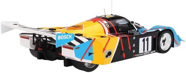 Alt view image 4 of 5 - Porsche 962 CK6 #11 "Porsche Kremer Racing" C1 "24 Hours of Le Mans" (1990) 1/18 Model Car by Top Speed