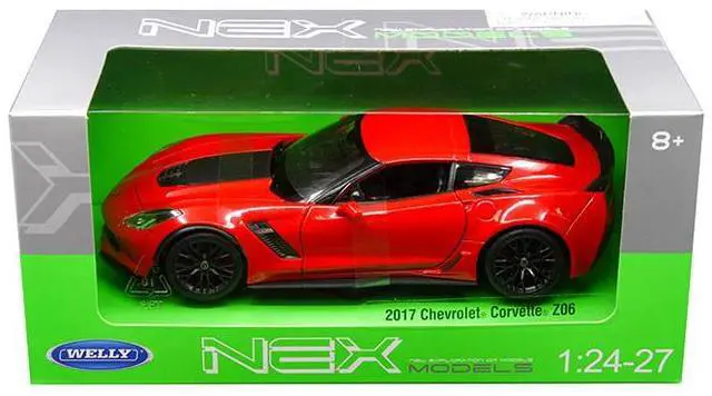 Alt view image 2 of 2 - 2017 Chevrolet Corvette Z06 Red 1/24-1/27 Diecast Model Car by Welly