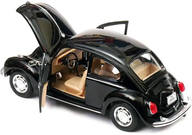 Alt view image 3 of 4 - Volkswagen Beetle Black 1/24-1/27 Diecast Model Car by Welly