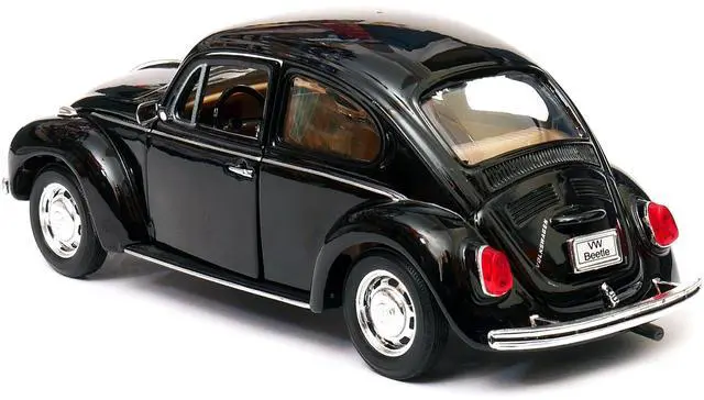 Alt view image 4 of 4 - Volkswagen Beetle Black 1/24-1/27 Diecast Model Car by Welly