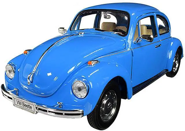 Alt view image 2 of 3 - Volkswagen Beetle Blue 1/24-1/27 Diecast Model Car by Welly