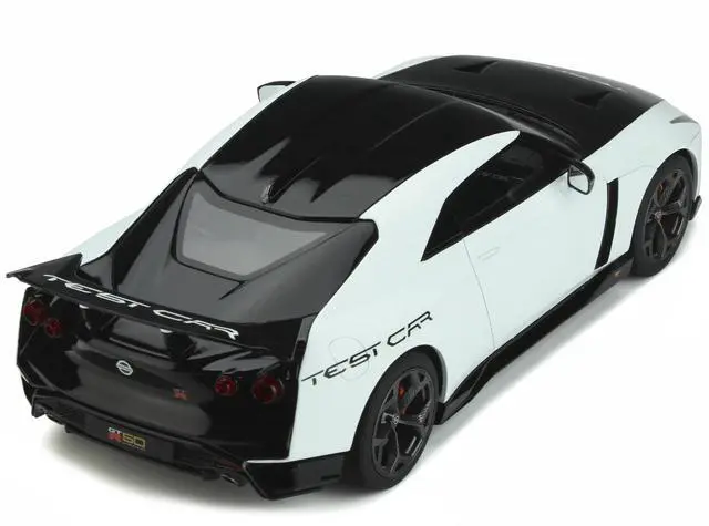 Alt view image 5 of 6 - 2021 Nissan GT-R50 Test Car Black and White 1/18 Model Car by GT Spirit