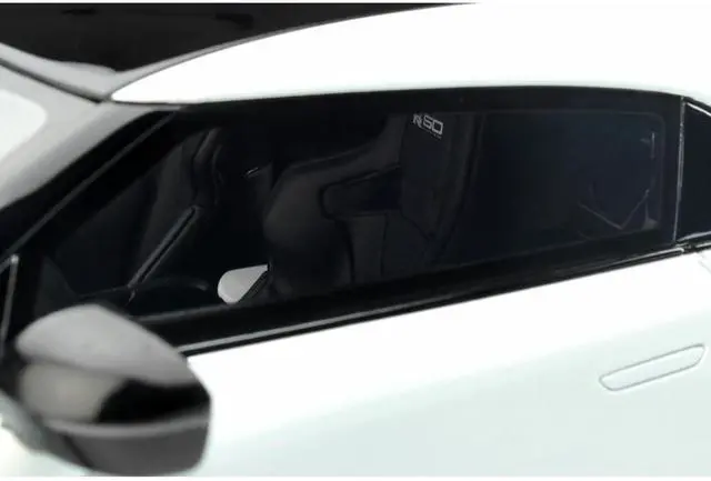 Alt view image 3 of 6 - 2021 Nissan GT-R50 Test Car Black and White 1/18 Model Car by GT Spirit