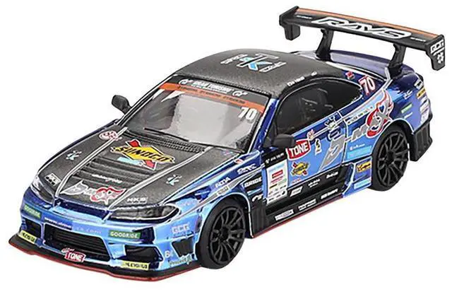 Alt view image 2 of 6 - Nissan Silvia (S15) D-MAX RHD #70 Masashi Yokoi "D-MAX Racing" "D1 Grand Prix" (2023) Ltd Ed 1/64 Diecast Model Car by Mini GT