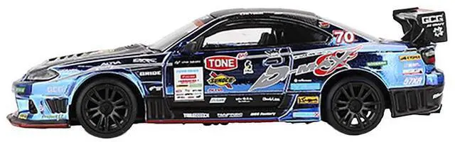Alt view image 4 of 6 - Nissan Silvia (S15) D-MAX RHD #70 Masashi Yokoi "D-MAX Racing" "D1 Grand Prix" (2023) Ltd Ed 1/64 Diecast Model Car by Mini GT