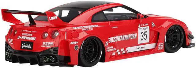 Alt view image 3 of 4 - Nissan 35GT-RR Ver. 1 LB-Silhouette WORKS GT RHD (Right Hand Drive) #35 Infinite Motorsport 1/18 Model Car by Top Speed