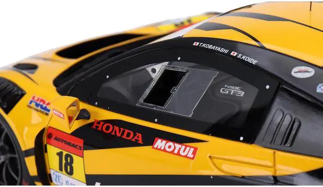 Alt view image 2 of 6 - Honda NSX GT3 EVO22 #18 Takashi Kobayashi - Syun Koide "Team UpGarage" "Super GT Series" (2023) 1/18 Model Car by Top Speed