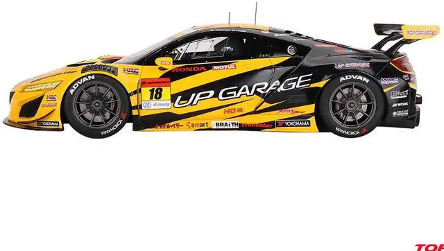 Alt view image 3 of 6 - Honda NSX GT3 EVO22 #18 Takashi Kobayashi - Syun Koide "Team UpGarage" "Super GT Series" (2023) 1/18 Model Car by Top Speed