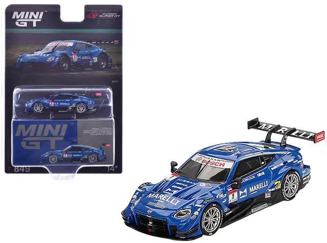 Alt view image 6 of 6 - Nissan Z GT500 #1 Kazuki Hiramine - Bertrand Baguette "Team Impul" "Super GT Series" (2023) 1/64 Diecast Model Car by Mini GT