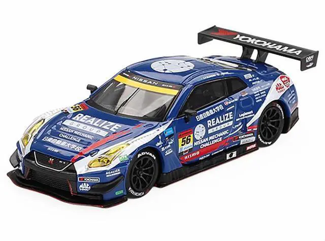 Alt view image 2 of 6 - Nissan GT-R NISMO GT3 #56 "REALIZE Nissan Mechanic Challenge GT-R" "Super GT Series" (2023) 1/64 Diecast Model Car by Mini GT
