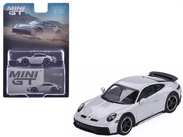 Main image of Porsche 911 Dakar Ice Gray Metallic Limited Edition 1/64 Diecast Model Car by Mini GT