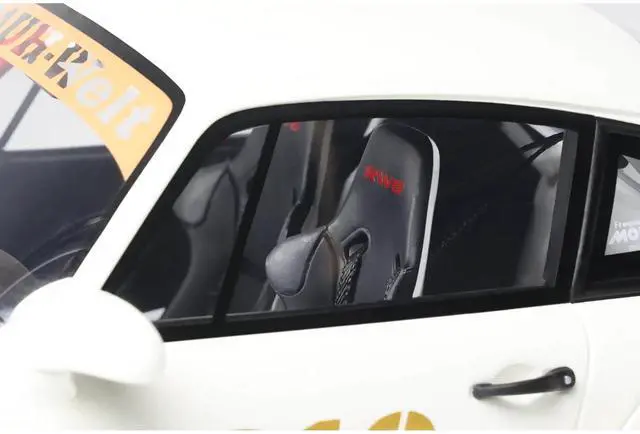 Alt view image 3 of 6 - 2024 Porsche RWB 964 "Natty Dread Junior" White with Graphics 1/18 Model Car by GT Spirit