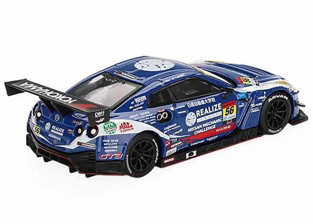 Alt view image 4 of 6 - Nissan GT-R NISMO GT3 #56 "REALIZE Nissan Mechanic Challenge GT-R" "Super GT Series" (2023) 1/64 Diecast Model Car by Mini GT