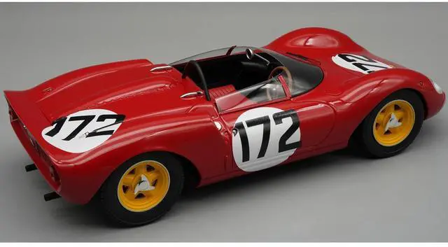 Alt view image 2 of 3 - Ferrari 206 Dino SP #172 "Scuderia SEFAC" Winner "Course de Cote Ollon - Villars" (1965) 1/18 Model Car by Tecnomodel