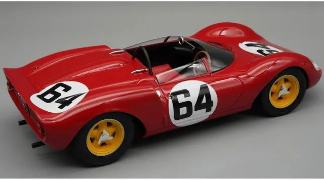 Alt view image 2 of 3 - Ferrari 206 Dino SP #64 "Scuderia SEFAC" Winner "Hill Climb Freiburg - Schauinsland" 1965 1/18 Model Car by Tecnomodel