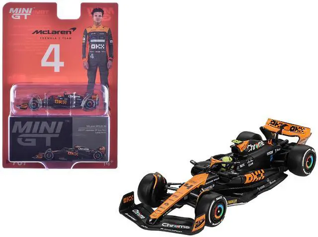 Main image of McLaren MCL60 #4 Lando Norris 2nd Place Formula One F1 "Japanese GP" (2023) Limited Edition 1/64 Diecast Model Car by Mini GT