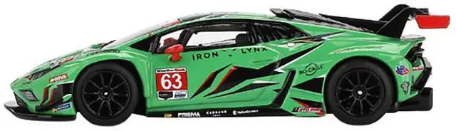Alt view image 3 of 6 - Lamborghini Huracan GT3 EVO2 #63 "Iron Lynx" "24 Hours of Daytona" (2023) Limited Edition 1/64 Diecast Model Car by Mini GT