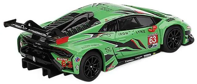 Alt view image 4 of 6 - Lamborghini Huracan GT3 EVO2 #63 "Iron Lynx" "24 Hours of Daytona" (2023) Limited Edition 1/64 Diecast Model Car by Mini GT