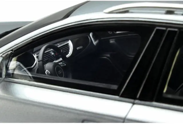 Alt view image 2 of 6 - 2019 Audi A6 (C7) Allroad Floret Silver Metallic 1/18 Model Car by GT Spirit