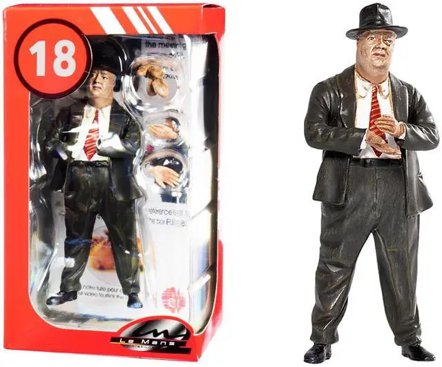 Main image of 1950's Alfred Neubauer Figurine with Additional Set of 4 Hands for 1/18 Scale Models by Le Mans Miniatures