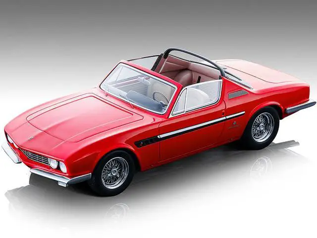 Main image of 1967 Ferrari 330 GTC Michelotti Convertible Rosso Corsa Red "Mythos Series" Ltd Ed to 180 pcs 1/18 Model Car by Tecnomodel
