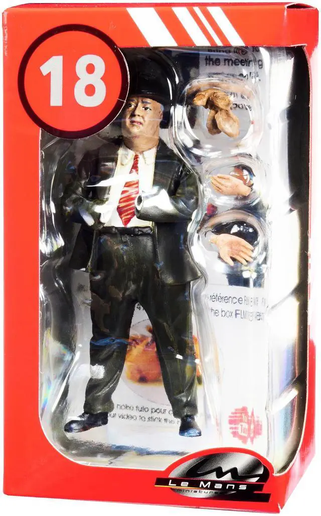 Alt view image 5 of 5 - 1950's Alfred Neubauer Figurine with Additional Set of 4 Hands for 1/18 Scale Models by Le Mans Miniatures