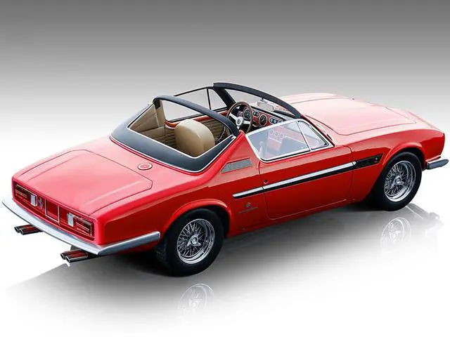 Alt view image 2 of 3 - 1967 Ferrari 330 GTC Michelotti Convertible Rosso Corsa Red "Mythos Series" Ltd Ed to 180 pcs 1/18 Model Car by Tecnomodel