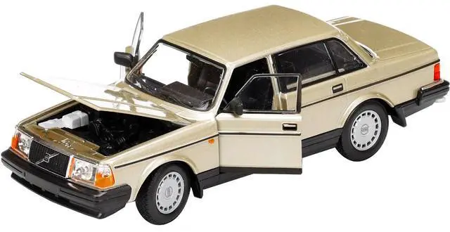 Alt view image 2 of 6 - Volvo 240 GL Gold Metallic "NEX Models" 1/24 Diecast Model Car by Welly
