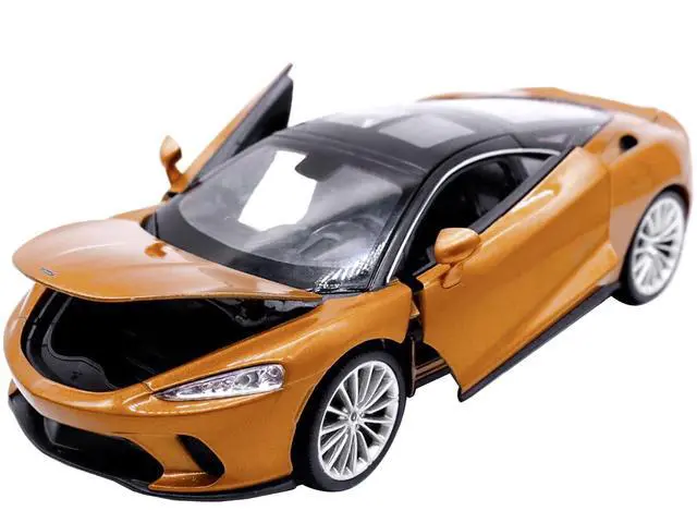 Alt view image 2 of 6 - McLaren GT Gold Metallic with Black Top "NEX Models" 1/24 Diecast Model Car by Welly