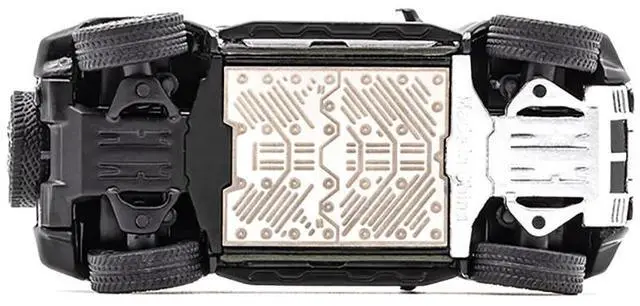 Alt view image 2 of 3 - 2023 GMC Hummer EV SUV Blue Metallic with Black Top 1/64 Diecast Model Car by GCD