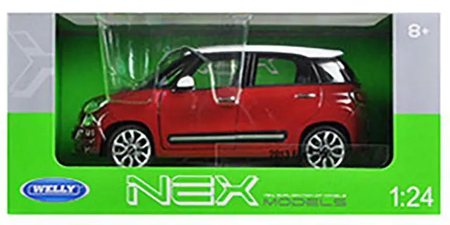 Alt view image 3 of 3 - 2013 Fiat 500L Red 1/24 Diecast Car Model by Welly