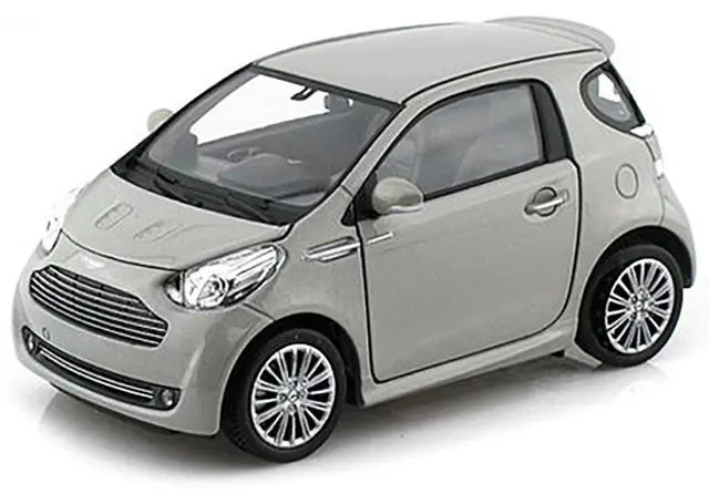 Alt view image 2 of 3 - Aston Martin Cygnet Silver 1/24 Diecast Model Car by Welly