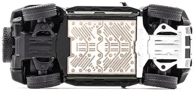 Alt view image 3 of 3 - 2023 GMC Hummer EV SUV Green Metallic with Black Top 1/64 Diecast Model Car by GCD