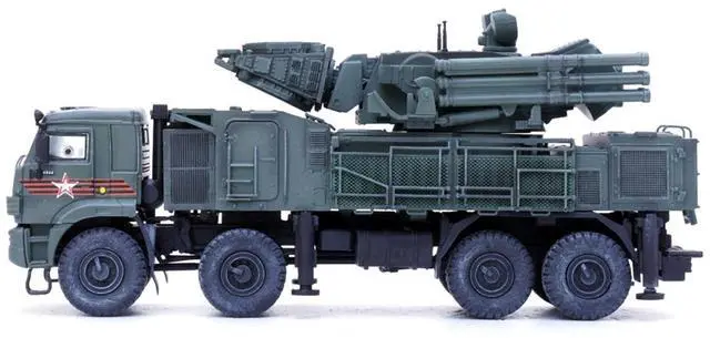 Alt view image 2 of 3 - Pantsir S1 96K6 Self-Propelled Air Defense Weapon System Russian Army "Armor Premium" Series 1/72 Diecast Model by Panzerkampf