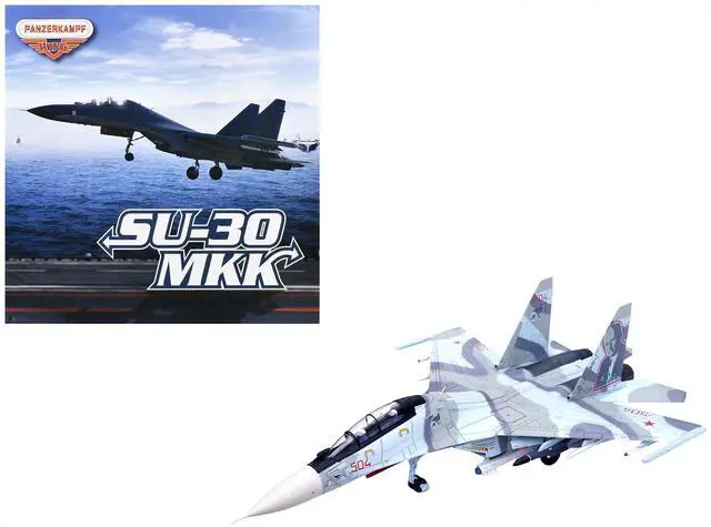 Main image of Sukhoi Su-30MKK Flanker-G Fighter Aircraft #504 "Russian Air Force" "Wing" Series 1/72 Diecast Model by Panzerkampf