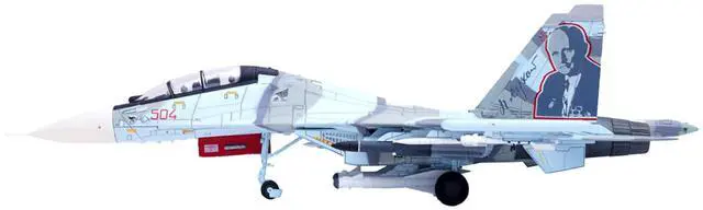 Alt view image 2 of 5 - Sukhoi Su-30MKK Flanker-G Fighter Aircraft #504 "Russian Air Force" "Wing" Series 1/72 Diecast Model by Panzerkampf
