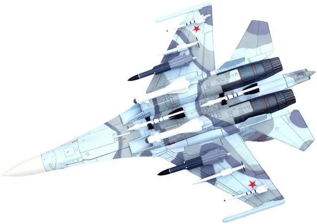 Alt view image 4 of 5 - Sukhoi Su-30MKK Flanker-G Fighter Aircraft #504 "Russian Air Force" "Wing" Series 1/72 Diecast Model by Panzerkampf
