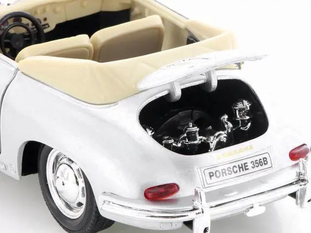 Alt view image 4 of 5 - Porsche 356B Roadster Silver "NEX Models" 1/24 Diecast Model Car by Welly