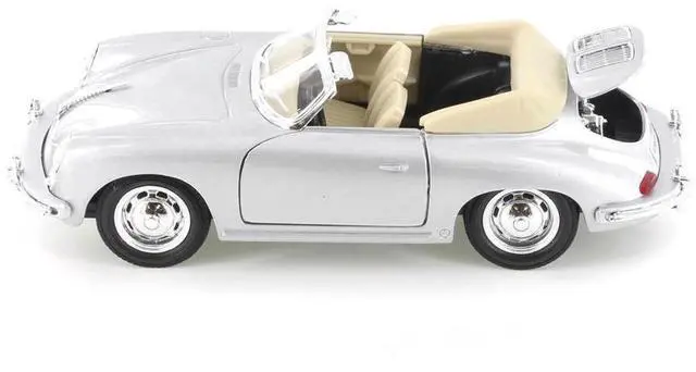 Alt view image 5 of 5 - Porsche 356B Roadster Silver "NEX Models" 1/24 Diecast Model Car by Welly