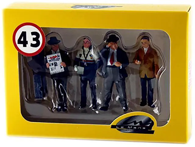 Alt view image 2 of 2 - "Four Team Managers" Set of 4 Figurines for 1/43 Diecast Model Cars by LeMans Miniatures
