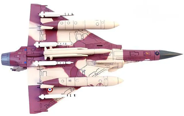 Alt view image 4 of 5 - Dassault Mirage 2000D Fighter Aircraft "Nancy-Ochey AB" French Air Force "Wing" Series 1/72 Diecast Model by Panzerkampf