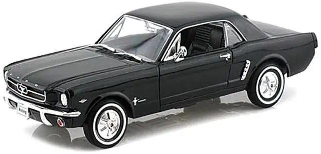 Alt view image 2 of 3 - 1964 1/2 Ford Mustang Coupe Hard Top Black 1/24 Diecast Model Car by Welly