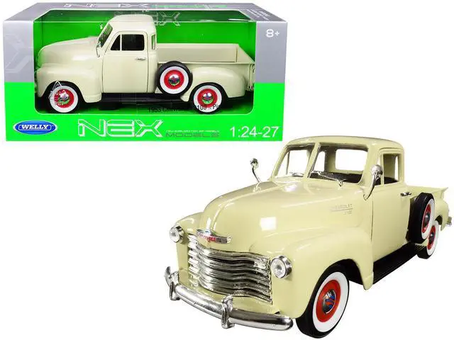 Main image of 1953 Chevrolet 3100 Pickup Truck Cream 1/24-1/27 Diecast Model Car by Welly