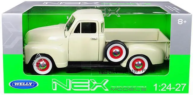 Alt view image 3 of 3 - 1953 Chevrolet 3100 Pickup Truck Cream 1/24-1/27 Diecast Model Car by Welly