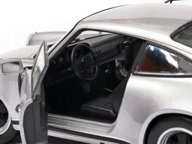 Alt view image 2 of 5 - 1974 Porsche 911 Turbo 3.0 Silver 1/24 Diecast Model Car by Welly