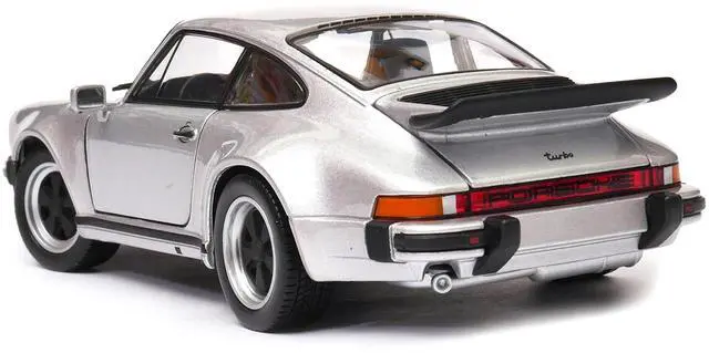 Alt view image 4 of 5 - 1974 Porsche 911 Turbo 3.0 Silver 1/24 Diecast Model Car by Welly