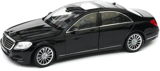 Alt view image 2 of 3 - Mercedes Benz S Class with Sunroof Black "NEX Models" 1/24 Diecast Model Car by Welly