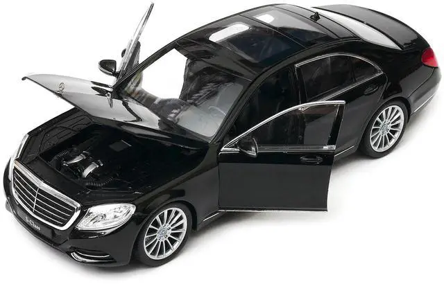 Alt view image 3 of 3 - Mercedes Benz S Class with Sunroof Black "NEX Models" 1/24 Diecast Model Car by Welly
